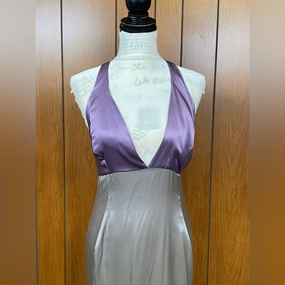 Frederick Anderson Silk Halter Gown size 8 - Picture 8 of 13